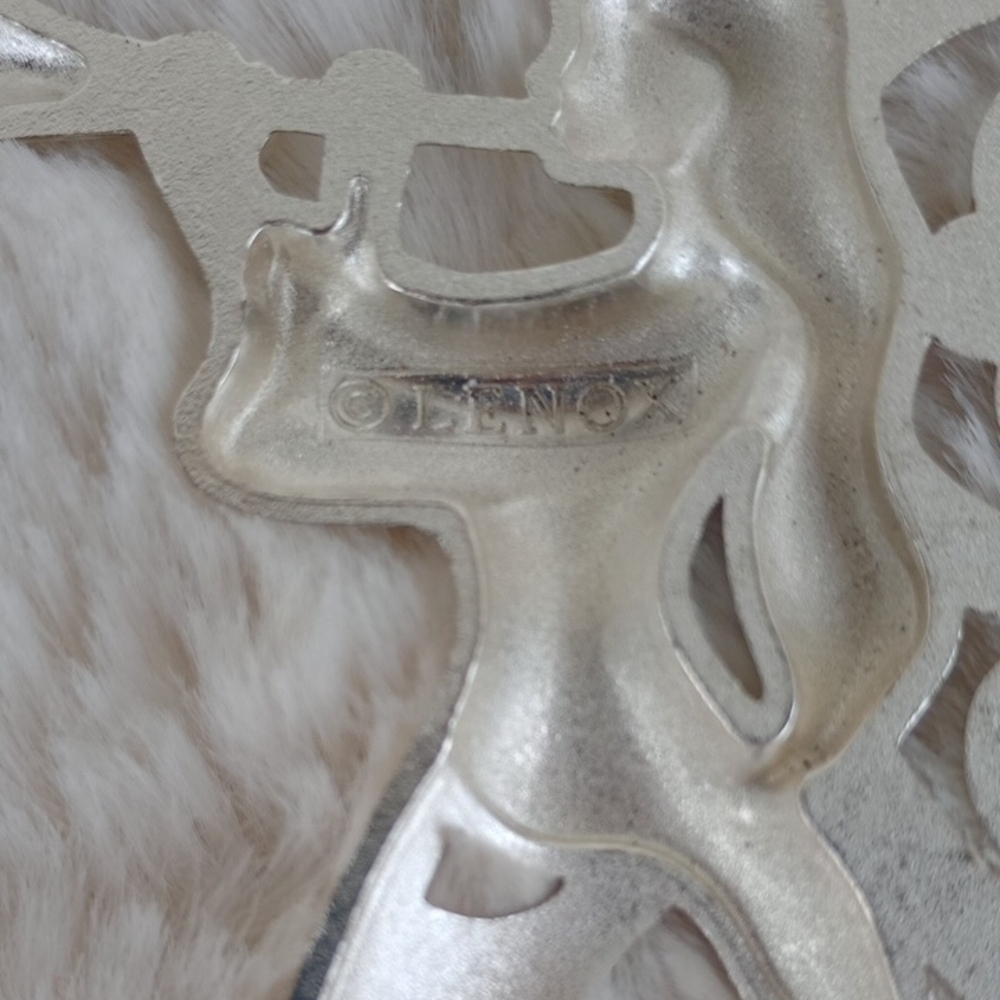 Lenox Silver Ornaments with Red Accents - Picture 2 of 7